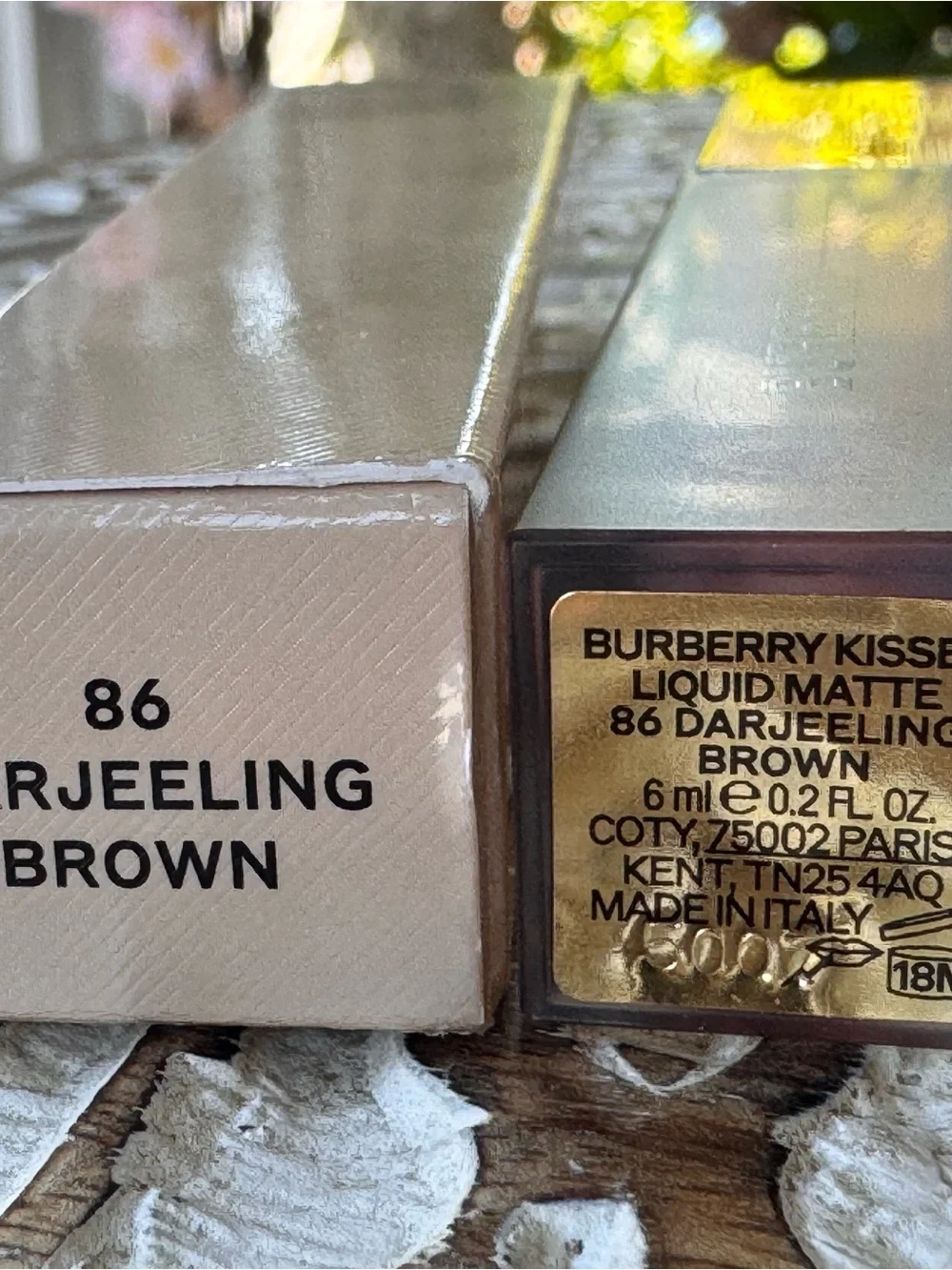 Discontinued Burberry Kisses Liquid Matte 86 Darjeeling Brown NIB RARE Find